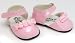 Doll Dress Shoes in Pink fits American Girl Dolls, 18 Inch Doll Shoes in Pink Patent Leather with An