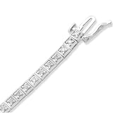 10k White Gold Diamond Bracelet (1 cttw, I-J Color, I3 Clarity), 7.25