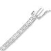 10k White Gold Diamond Bracelet (1 cttw, I-J Color, I3 Clarity), 7.25"