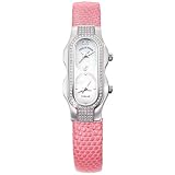 Philip Stein Teslar Womens-Mini Diamond Rose Lizard Strap Watch 4DD-F-MOP-ZRO by Philip Stein