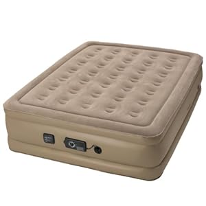 Insta-Bed Raised Air Mattress with Never Flat Pump - Queen