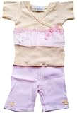 Toni Tierney Yellow Kimono Top with Light Pink Pants Size 3M 9M