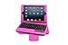 Eastone® Bluetooth Wireless Detachable Removable ABS Keyboard + Leather Case + Tablet Stand for Apple iPad Mini PINK