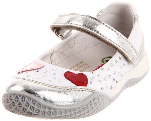 Naturino 4432 Mary Jane (Toddler/Little Kid),Argento/Bianco (9102),28 EU (11-11.5 M US Little Kid)