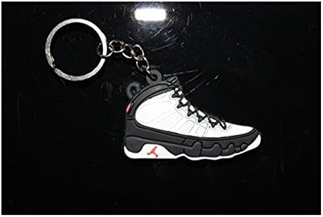 Air Jordan 3 4 6 9 8 11 13 Basketball Jumpman Key Chain in Brown/red