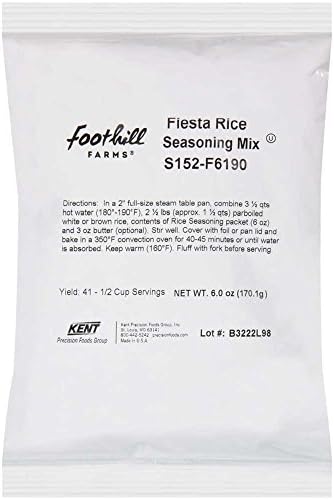 Foothill Farms Fiesta Rice Seasoning Mix, 6 Ounce -- 10 per case.