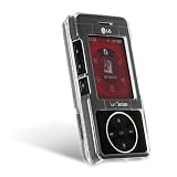 Verizon LG VX8500 Chocolate Translucent Crystal Case Cover with Detchable Belt Clip