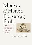 Motives of honor, pleasure, and profit : plantation management in the colonial Chesapeake, 1607-1763