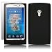 SONY ERICSSON XPERIA X10 SOFT SILICON SKIN CASE - BLACK, WITH SCREEN PROTECTOR PART OF THE QUBITS ACCESSORIES RANGE