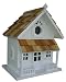 Home Bazaar Victorian Cottage Birdhouse, White