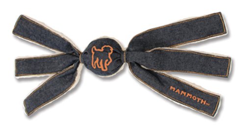 Image of Mammoth Squeakies Ball Denim and Lambswool Toy for Dogs and Cats, 19-Inch