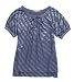 0811 Milky way puff sleeve top size L (denim blue)