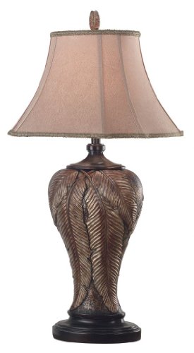 Kenroy Home Bermuda Table Lamp with 18 inch Gold Print shade