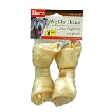 Hartz 5-Inch Pigskin Bones,  Pack of 2