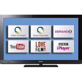Sony KDL32CX520BU 32-inch Widescreen Full HD 1080p LCD Internet Ready TV with Freeview