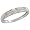 10k White Gold Ladies' Diamond Band, w/ 0.09 Carat Brilliant Cut Diamonds, 1/8