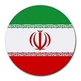Iran Flag Round Mouse Pad