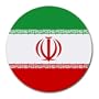 Iran Flag Round Mouse Pad
