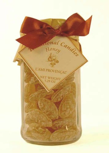 Honey L'Ami Provencal all natural hard candies 5.3 oz in glass jar by L'Ami Provencal