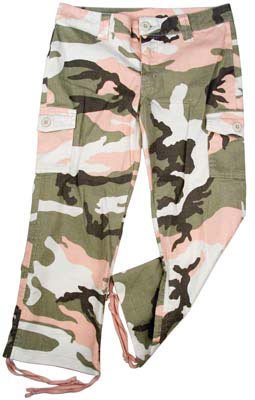 Girls Camouflage Capris Girls Pink Camo Capri Pants