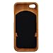 Natural Handmade hard wood Bamboo Case Cover for iphone 5 with free screen protector(dandelion)