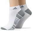 Adidas Women's Striped Microfiber Aloe Low Cut Socks, 2-Pack
