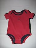 Nike Jordan Girl  Boy Lap Shoulder Bodysuit Infant 0-3, 6-9 Months 5 PCS with Different Colors and Pattern One Set New (0026)