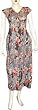 Womens Casual Tank Spaghetti Straps Flirty Sun Dresses in Cotton Fabric with Embroidery for Beach Wear Made in India Size 14 (sds100c)