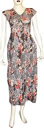 Womens Casual Tank Spaghetti Straps Flirty Sun Dresses in Cotton Fabric with Embroidery for Summer Beach Wear Made in India