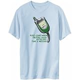 T-Shirt Mens Light Blue  Dogs come when they are called. Scottish Folds take a message.  Cats