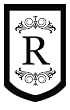 Monogram Regalia Garden Size Flag - R Monogram Regalia Garden Size Flag - R