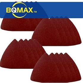 Buy 20 PCS Sandpaper Variety for Dremel Multi-Max, Chicago, Milwaukee Multitools by BQMAX now!