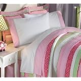 Annas Ruffle Pink Queen Sheet Set by Pem America - Annas Ruffle Pink