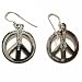 Peace Set Earrings with Inscribed Peace Lettering