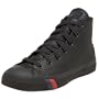 Pro-Keds Royal Hi Leather Sneaker,Black Leather,Men's 11.5 M/Women's 13 M