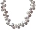Sterling Silver Dyed Light Gray Freshwater Cultured Pearl Necklace,17\