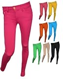 Slim Super Skinny Fit Women Stretchy Coloured Trouser (Style-Y41) Fits UK 6 - 12