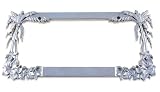 Da Palm Chrome License Plate Frame
