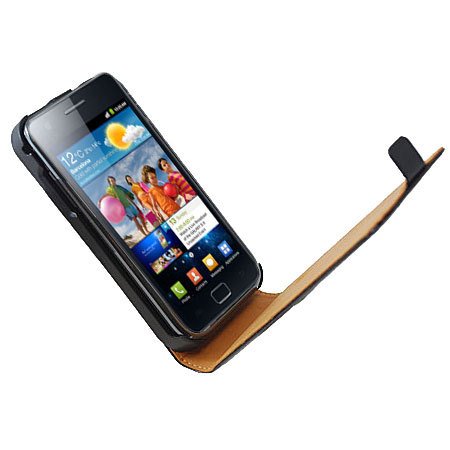 Samsung - SASGHGALAXYS2ETUI - Étui en cuir pour Galaxy S2 - Noir