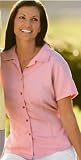 Short Sleeve Ladies Dress Shirt Camp Shirt