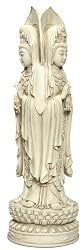 Kuan-Yin Standing in Different Poses, Three Sided Statue