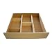 Axis 4405 Expandable Wood Kitchen Drawer Dividers, 5 Piece Set
