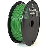 HATCHBOX 3D PLA-1KG1.75-GRN PLA 3D Printer Filament, Dimensional Accuracy +/- 0.05 mm, 1 kg Spool, 1.75 mm, Green