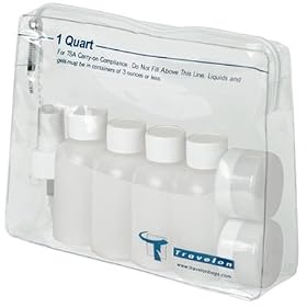 Travel Accessories Travelon 1-Quart Zip Bag with Bottles