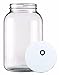 Home Brew Ohio One gal Wide Mouth Glass Jar with Grommeted Lid