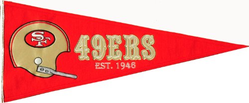 SAN FRANCISCO 49ERS NFL THROWBACK PENNANT (13X32)