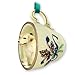 Labrador Retriever Green Holiday Tea Cup Dog Ornament - Yellow