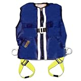 Guardian Fall Protection 02335 Blue Duck Mesh Construction Tux Harness, XL