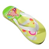 Sponge Bob - Ladies Sponge Bob Flip Flops, Yellow (Size 6/7)