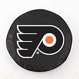 NHL Philadelphia Flyers Tire Cover Color: Black, Size: I